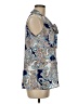 Neiman Marcus 100% Polyester Paisley Blue Sleeveless Blouse Size M - photo 4