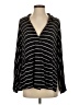 We the Free Stripes Black Long Sleeve Blouse Size S - photo 1