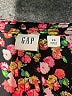Gap 100% Polyester Floral Black Casual Dress Size XS - photo 7