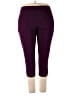 JM Collection Solid Purple Active Pants Size XXL - photo 1