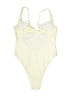 Unbranded Solid Ivory One Piece Swimsuit Size M - photo 2