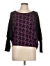 Point Houndstooth Purple Pullover Sweater Size L - photo 1