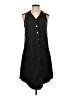 Finley Solid Black Casual Dress Size S - photo 1