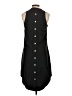 Finley Solid Black Casual Dress Size S - photo 2