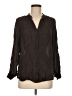 Acrobat Brown Long Sleeve Blouse Size M - photo 1