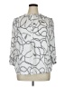 The Limited 100% Polyester Silver 3/4 Sleeve Blouse Size XL - photo 1