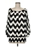 Sami & JO 100% Polyester Black 3/4 Sleeve Blouse Size M - photo 1
