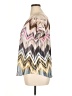 New Directions 100% Polyester Chevron-herringbone Brown Short Sleeve Blouse Size XL - photo 5