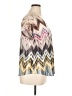 New Directions 100% Polyester Chevron-herringbone Brown Short Sleeve Blouse Size XL - photo 4