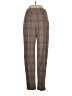 Lulus Plaid Brown Casual Pants Size XS - photo 1