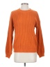 Naggoo 100% Acrylic Solid Orange Pullover Sweater Size S - photo 1