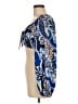 Luxxel 100% Polyester Blue 3/4 Sleeve Blouse Size M - photo 5