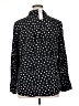 Chico's Polka Dots Black Long Sleeve Button-Down Shirt Size XL (3) - photo 2