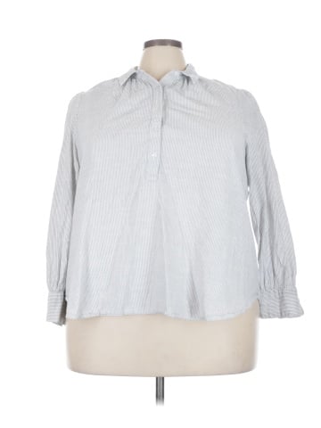Lane Bryant 3/4 Sleeve Button-Down Shirt (view 1)
