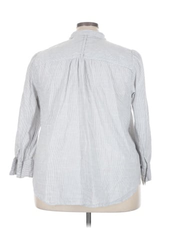 Lane Bryant 3/4 Sleeve Button-Down Shirt (view 2)