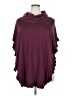 Joseph A. 100% Rayon Burgundy Poncho Size 2X - photo 1