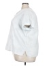 Lane Bryant White Silver Short Sleeve Blouse Size 24 - photo 5