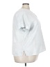 Lane Bryant White Silver Short Sleeve Blouse Size 24 - photo 4