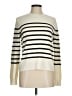 MNG Stripes Ivory Pullover Sweater Size M - photo 1