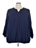 Lane Bryant Blue 3/4 Sleeve Blouse Size 24 - photo 1
