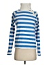 J.Crew Factory Store Stripes Blue Pullover Sweater Size XXS - photo 1