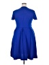 Unbranded Solid Blue Casual Dress Size XXL - photo 2