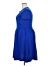 Unbranded Solid Blue Casual Dress Size XXL - photo 5