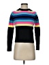 Pure Amici Stripes Black Turtleneck Sweater Size XS - photo 1