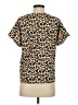 Assorted Brands Animal Print Brown Short Sleeve Blouse Size 4 - photo 2