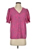Droimp 100% Polyester Pink Short Sleeve Blouse Size 4 - photo 1