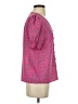 Droimp 100% Polyester Pink Short Sleeve Blouse Size 4 - photo 4