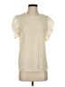 Shein Ivory Short Sleeve Blouse Size 4 - photo 1