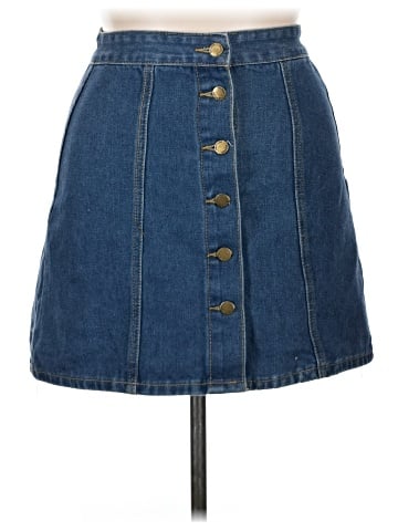 Shein Denim Skirt (view 1)