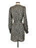 H&M 100% Polyester Animal Print Silver Casual Dress Size S - photo 2