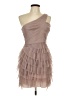 BCBGMAXAZRIA 100% Polyester Tan Cocktail Dress Size 12 (petite) - photo 1