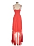 Thread 100% Polyester Red Cocktail Dress Size M (estimated) - photo 2