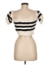 Zara Ivory Short Sleeve Top Size M - photo 2
