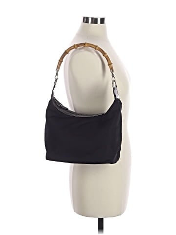 Gucci vintage nylon bamboo hobo (view 2)