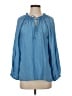 Dylan Blue 3/4 Sleeve Blouse Size S - photo 1