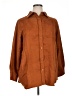 Woman Within 100% Polyester Brown 3/4 Sleeve Blouse Size 14 - 16 - photo 1