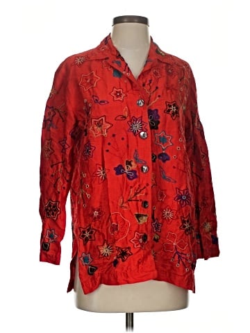 Chico's Design 3/4 Sleeve Silk Top (view 1)
