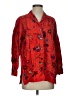 Chico's Design 100% Silk Floral Red 3/4 Sleeve Silk Top Size Sm (0) - photo 1