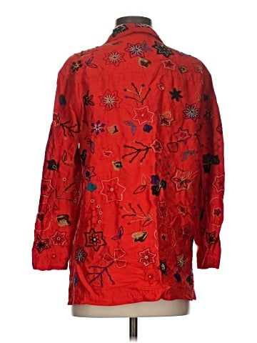 Chico's Design 3/4 Sleeve Silk Top (view 2)