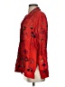 Chico's Design 100% Silk Floral Red 3/4 Sleeve Silk Top Size Sm (0) - photo 5