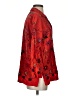 Chico's Design 100% Silk Floral Red 3/4 Sleeve Silk Top Size Sm (0) - photo 4