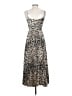 ALLSAINTS Animal Print Brown Cocktail Dress Size XS - photo 2