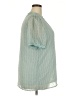 Unbranded 100% Polyester Polka Dots Teal Short Sleeve Blouse Size 2X - photo 4