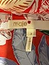 Maje 100% Viscose Floral Orange Short Sleeve Blouse Size Med (2) - photo 6