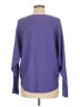 Liv Metallic Purple Pullover Sweater Size L - photo 2