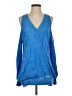 On The Road... 100% Rayon Blue Long Sleeve Top Size S - photo 1
